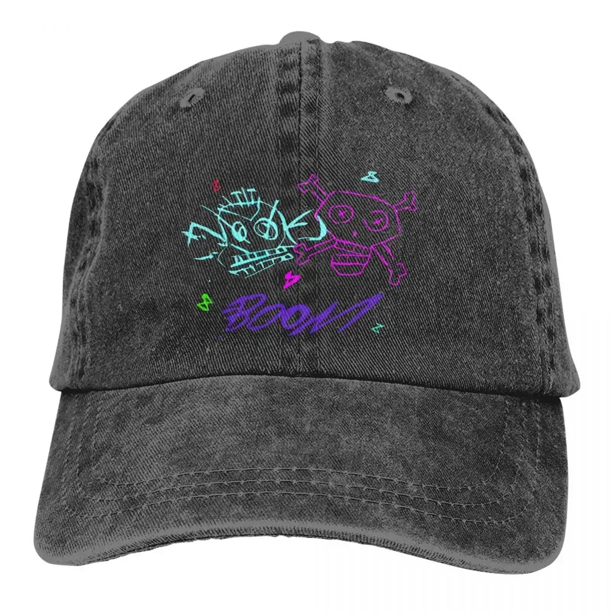 Men's Baseball Cap Jinx Monkey Graffiti Bomb Trucker Snapback Cowboy Caps Dad Hat Arcane League Of Legends LOL Game Golf Hats