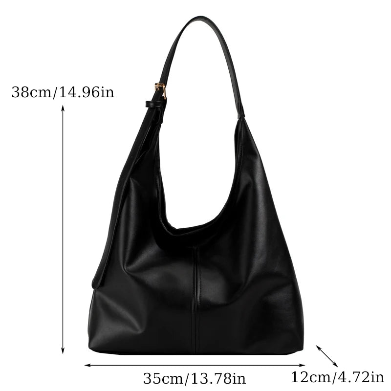 [Tote Bags] New Tote Bag Hand Bill of Lading Shoulder Women's Bag Retro Simple Large Bag Tote Bag