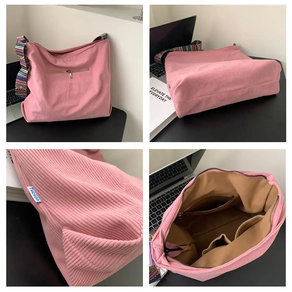 Tote Bag Women Large Crossbody Bag Stylish Handbag for Women Corduroy Bag shoulder Bag Casual Handbag