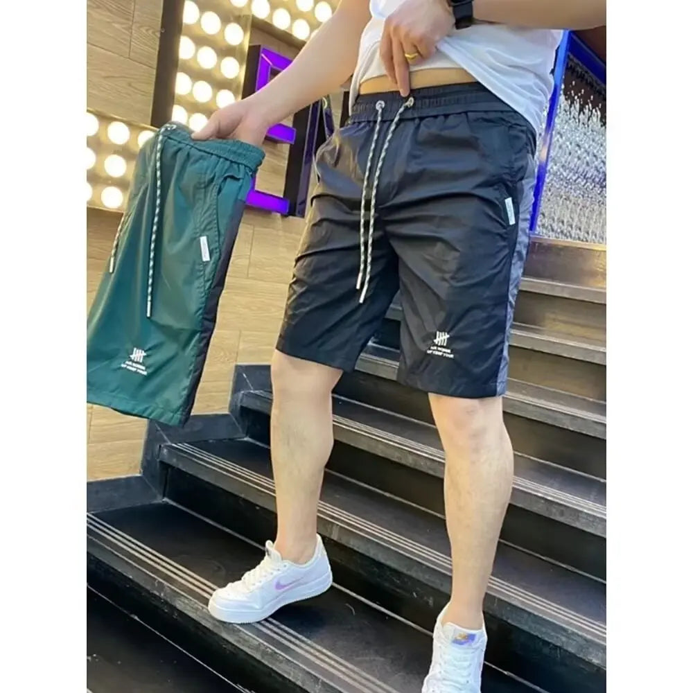 Sport Shorts Men Sportswear Fashion Running Shorts Quick-drying Beach Bottoms Summer Gym Fitness Training Jogging Short Pants