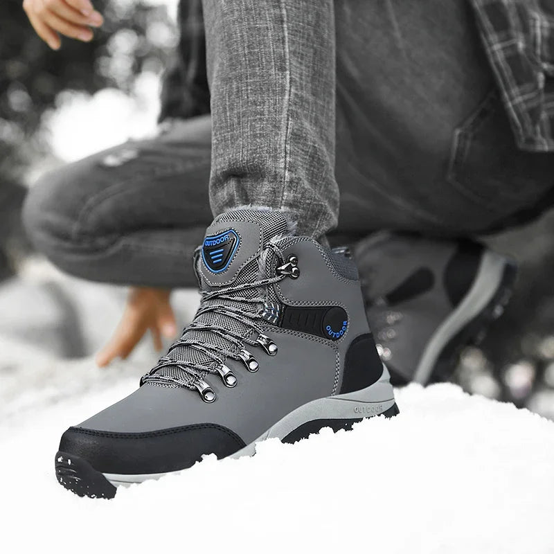 Snow Boots Men Hiking Boots Waterproof Winter Anti Slip Trekking Shoes Mountain Boots Men Sneakers Ankle Snow Boots Men Shoes