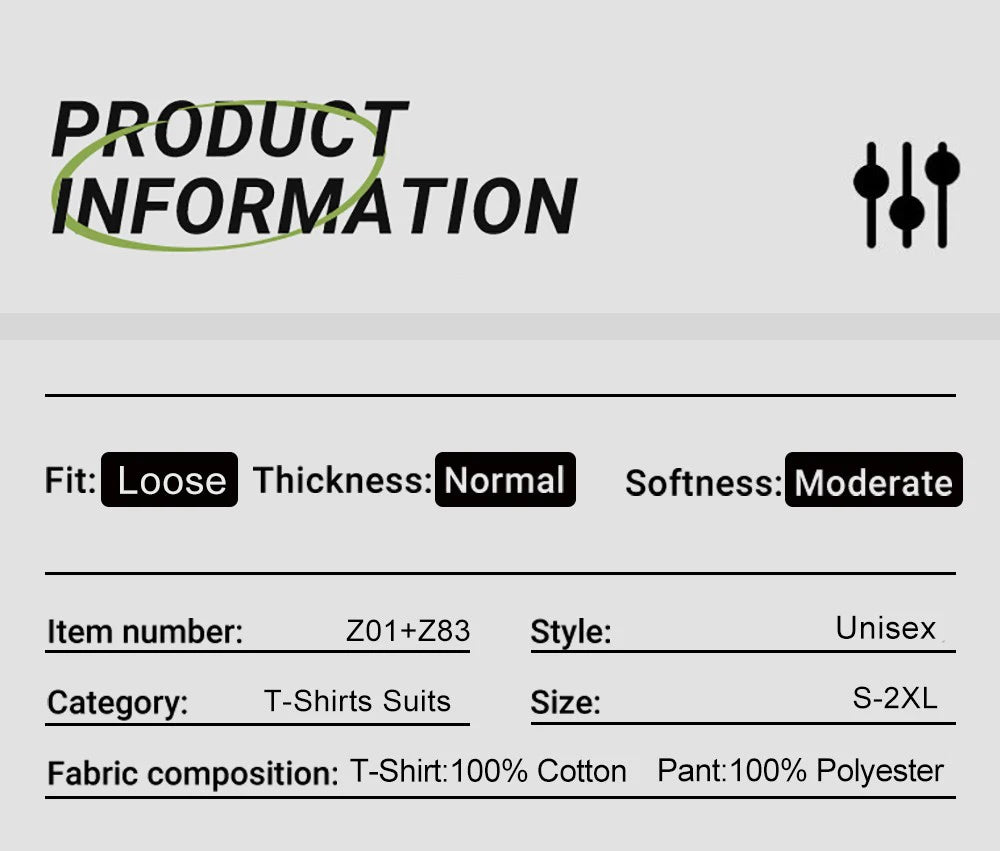 Summer Cotton Street T-Shirt Suit Men Oversize Daily Shorts Gym Loose Sportswear Trendy Hip Hop Clothes Sport Pocket Short Pants