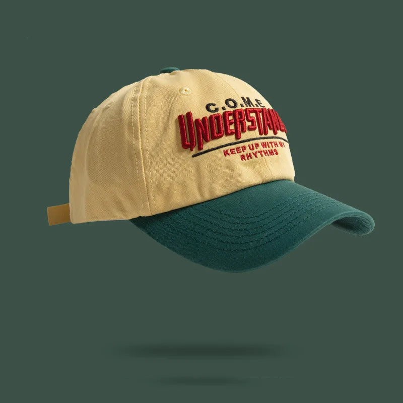 Baseball Cap New Spring Summer Large Head Size Embroidered Color Block Versatile Sports Daily Trendy Parent Kid Women Boys