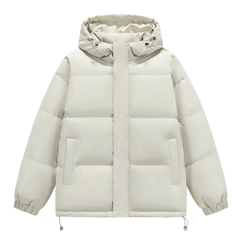 Men's Puffer Jacket Men's Coat Harajuku Hip Hop Hooded Coat Men Women Winter Parka Colorful Oversize Parka Korean Winter Jacket