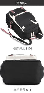 School Backpacks for Young Boys Girls Bagpack College Students Kawaii School Bag Harajuku Fashion Travel Rucksack Black Pink Bag