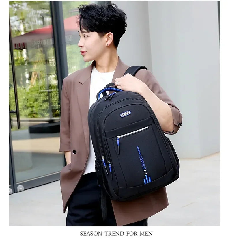 Men's Backpacks Oxford Waterproof Rucksack Business Computer Bag Casual Travel Backpack Senior High School Student Schoolbag sac