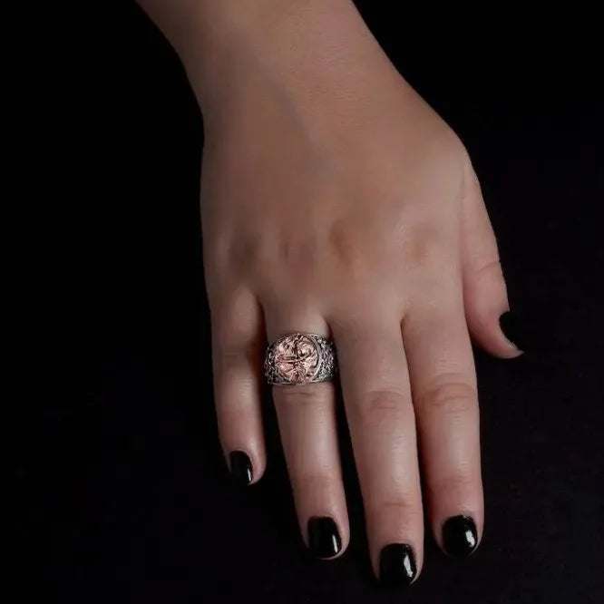 Ancient Greek Goddess Ring - Fashion Versatile Open Band, High-End Heavy Craft Couple Jewelry, Stylish Statement Accessory