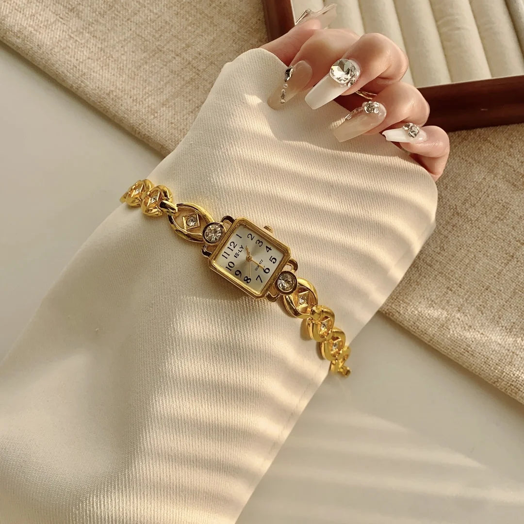 Women Watches Top Brand Luxury Wristwatches Ladies Fashion Gold  Bracelet Watch Female Elegant Clock Women montre femme