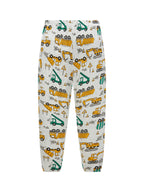 Pajamas Set for Boys 100% Cotton Full Print Excavator Kids Pjs Long Sleeve Elastic Cuffs Soft Sleepwear For Age 1-8 Years