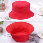 Bucket Hat Women Men Anti-UV Beach Sun Hat Summer Sunscreen Panama Hat Outdoor Foldable Portable Fisherman Cap