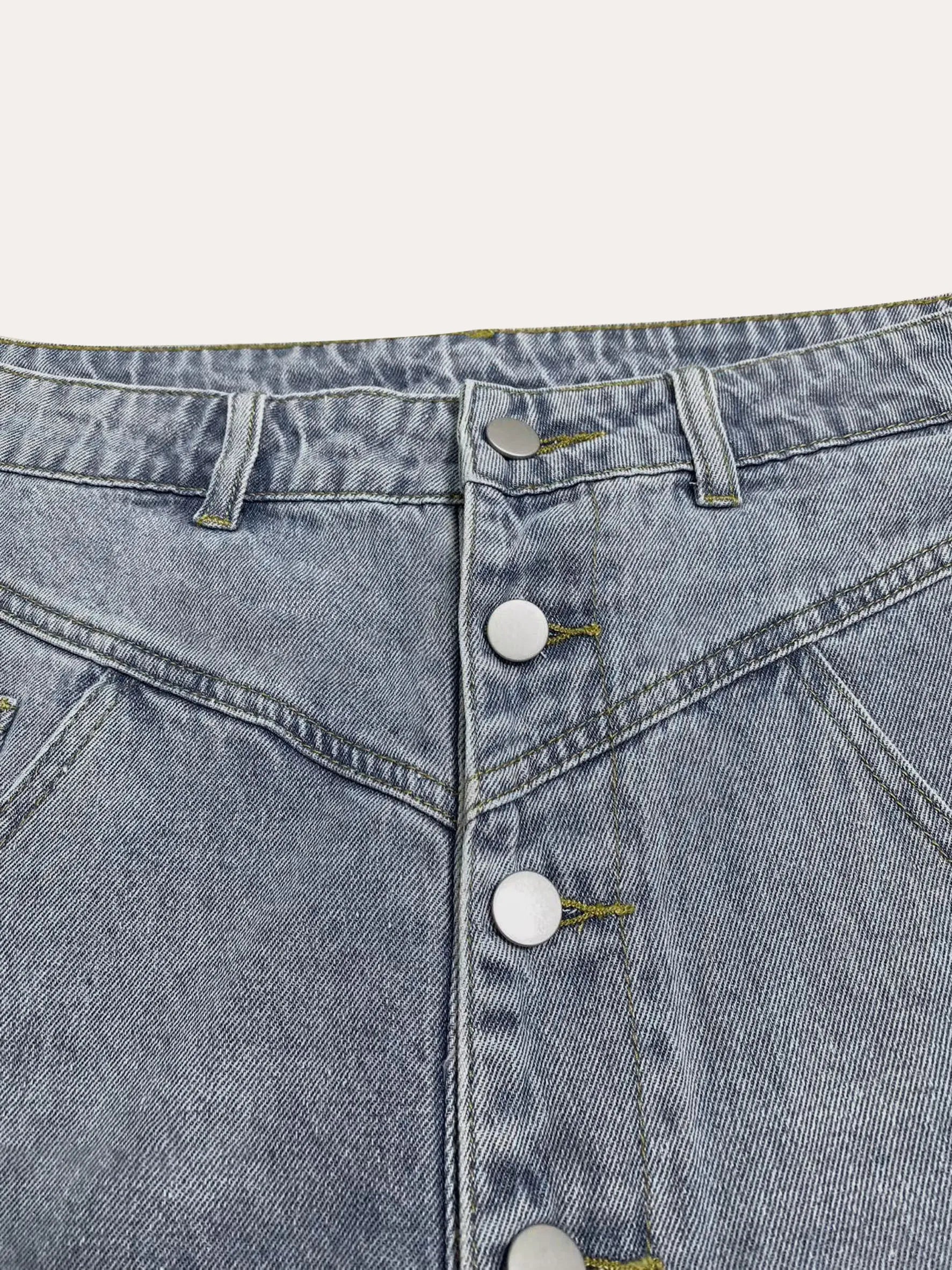 Jeans For Man Baggy Jeans Man Pants Relaxed Fit Denim Trousers Spring Summer Season Blue Classic Men Clothing No Elastic