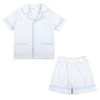 Wholesale 1-12 Years Kids Pyjamas 100% Cotton Plaid Seersucker Soft Sibling Outfits Pjs Loungewear Baby Boys Girls Pajamas Sets