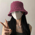 Bucket Hat Retro Washed Denim Fisherman Hat Fashionable And Versatile Sun Hat Sun Protection Fishing Hat Outdoor Hiking Hat