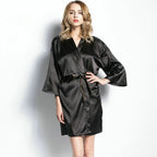 Satin Robes Wedding Bathrobe Bride Bridesmaid Gown Women Clothing Sleepwear