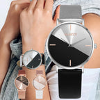 Fashion Ladies Watch for Women Quartz Watches Double Color Women's Hand Watches Elegant Women's Wrist Lovers Watch 2023 Bracelet