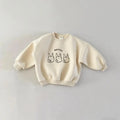 Long Sleeve Sweatshirts Spring/Fall Simple Casual Hoodies For Boys And Girls Lovely Round Neck Pullovers Baby Trendy Clothes