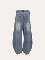 Jeans For Man Baggy Jeans Man Pants Relaxed Fit Denim Trousers Spring Summer Season Blue Classic Men Clothing No Elastic