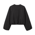 MUJER Red Zipper Bomber Jackets for Women Soft Cropped Jackets Woman 2025 Long Sleeve Woman's Sports Jacket New in Outerwears