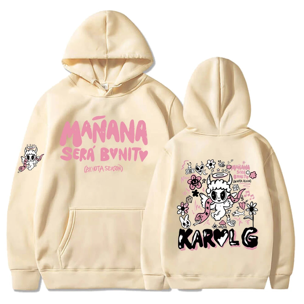 Hoodie Hiphop Streetwear Manana Sera Bonito Sweatshirts Men Woman Casual Long Sleeve Harajuku Oversized Pullover