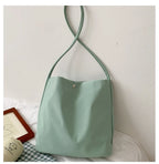 Simple Casual Women's Tote Bags New Large Capacity Commute Shopping One Shoulder Bags Trend All-matched Handheld Cloth Bags