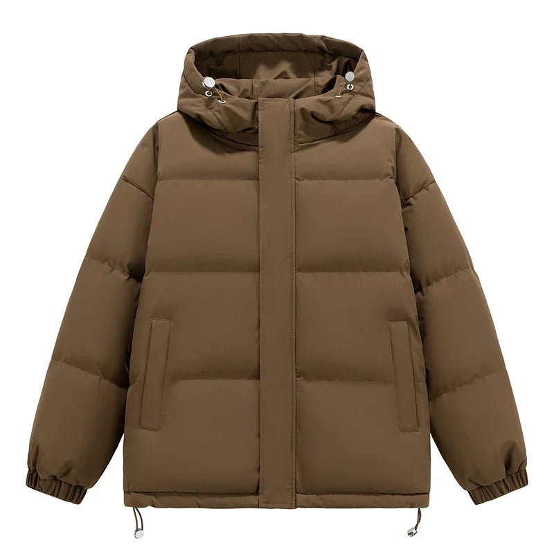 Men's Puffer Jacket Men's Coat Harajuku Hip Hop Hooded Coat Men Women Winter Parka Colorful Oversize Parka Korean Winter Jacket