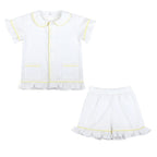 Wholesale 1-12 Years Kids Pyjamas 100% Cotton Plaid Seersucker Soft Sibling Outfits Pjs Loungewear Baby Boys Girls Pajamas Sets
