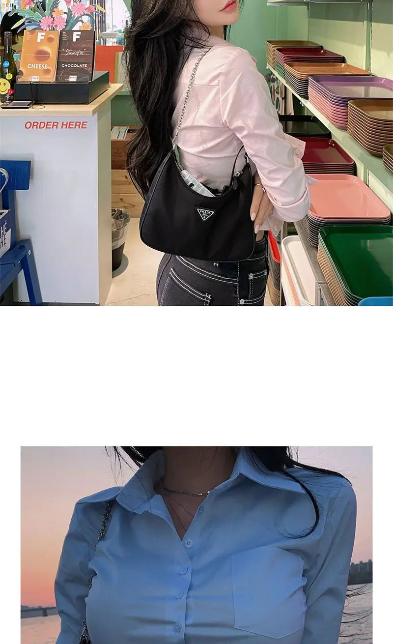 Blouse Woman New Collection 2025 Silk Korean Style Black Sexy Blue Satin Shirt for Women White Crop Top Long Sleeve Chiffon Hot