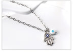 Evil Eye Pendant Necklaces For Women Girls Trending Gold Plated Layer Chain Choker Necklace Jewelry Birthday Gifts Free Shipping