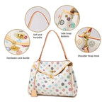 Ladies' tote bag, European and American retro handbag, printed underarm bag, fashionable commuting crossbody bag
