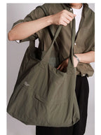 Tote Bag 2024 New Fashion Simple Office Lady Nylon Splashproof Shoulder Bag Handbag All-match