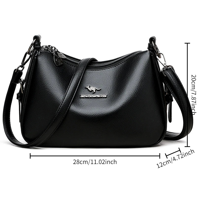 Ladies' tote bag, mom bag, large-capacity, versatile single-shoulder crossbody bag, simple commuting and casual bag