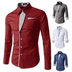 White Striped Shirts Mens 2025 Long Sleeved Business Slim Fit Male Shirt Black Social Clothes Camisa Masculina Vetement Homme