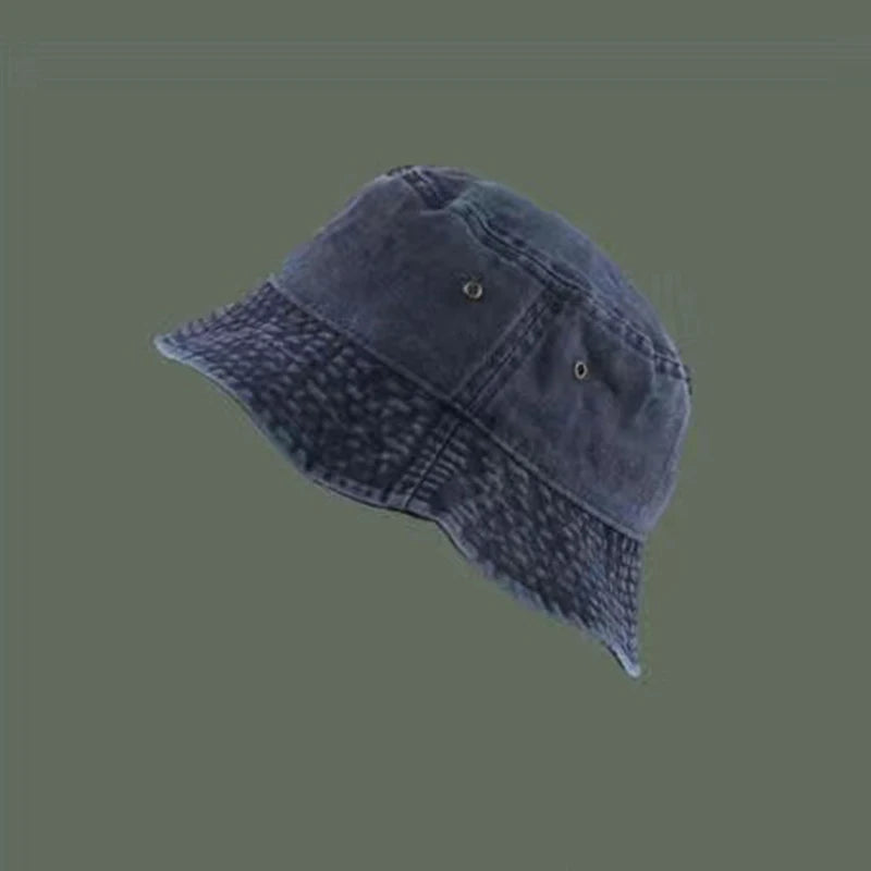 Bucket Hat Retro Washed Denim Fisherman Hat Fashionable And Versatile Sun Hat Sun Protection Fishing Hat Outdoor Hiking Hat