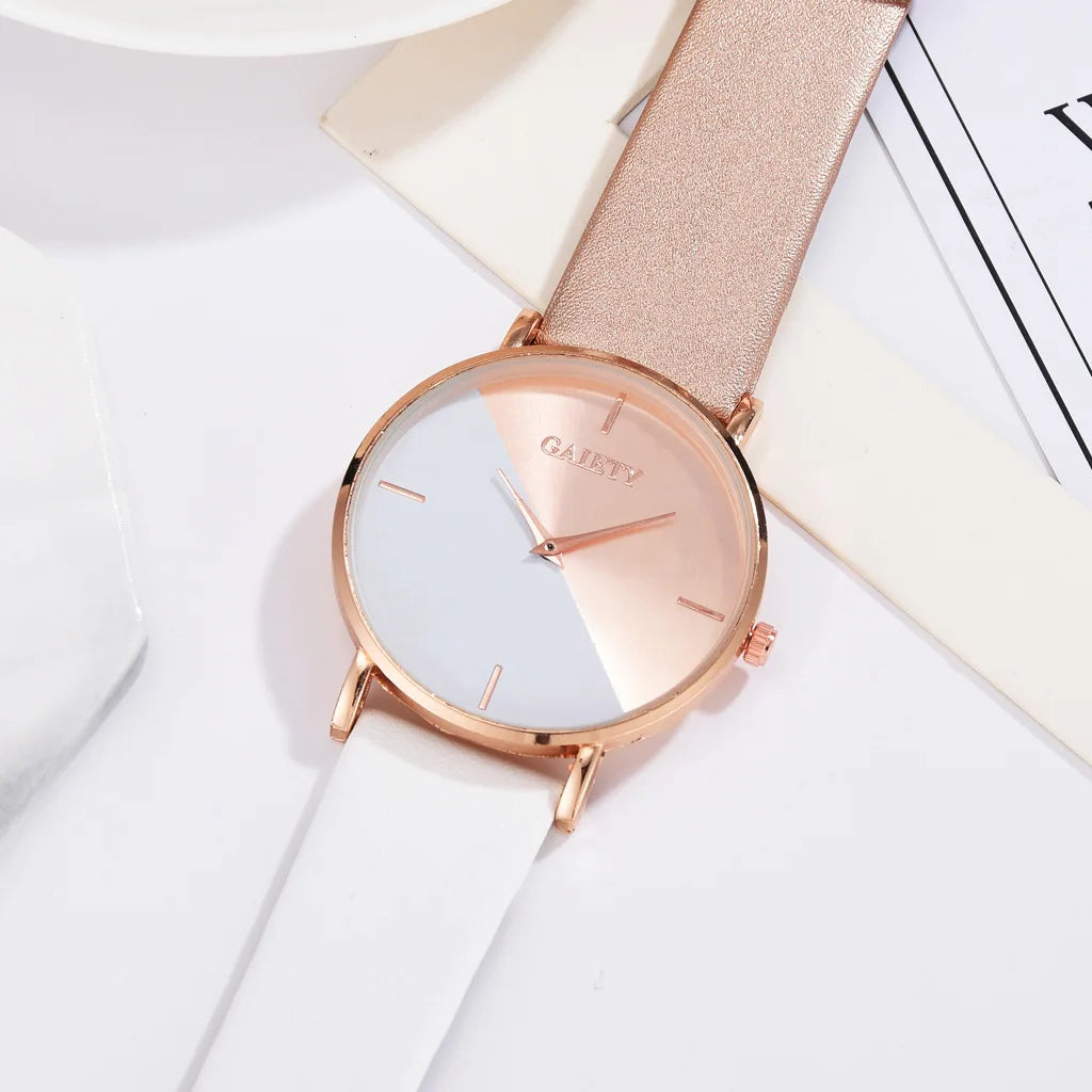 Fashion Ladies Watch for Women Quartz Watches Double Color Women's Hand Watches Elegant Women's Wrist Lovers Watch 2023 Bracelet