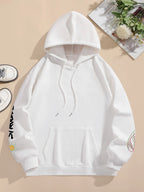 Street Women Sweatshirts Endless Struggle Graffiti Bear Printed Hoodies Crewneck Loose Pullover Fleece Warm Female Tops Clothes