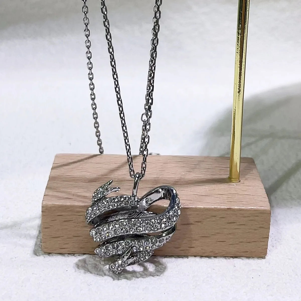 Necklacef Flower Love Original High Quality Jewelry Luxury Brand Crystal Exquisite Pendant Crystal Party Gift for Women