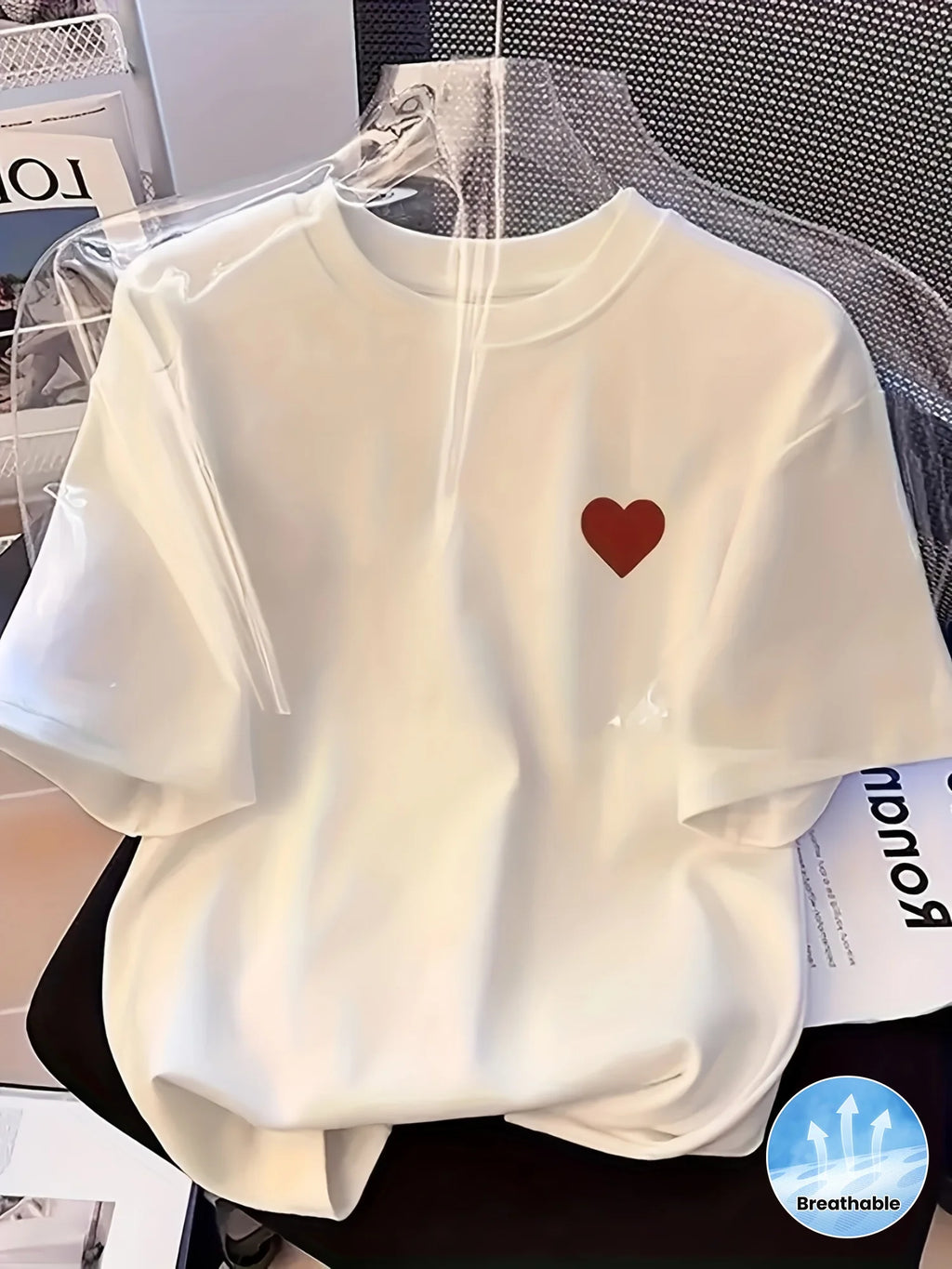 Short-sleeved T-shirt, casual short-sleeved, perfect choice for summer, comfortable, fashionable and casual daily wear for women