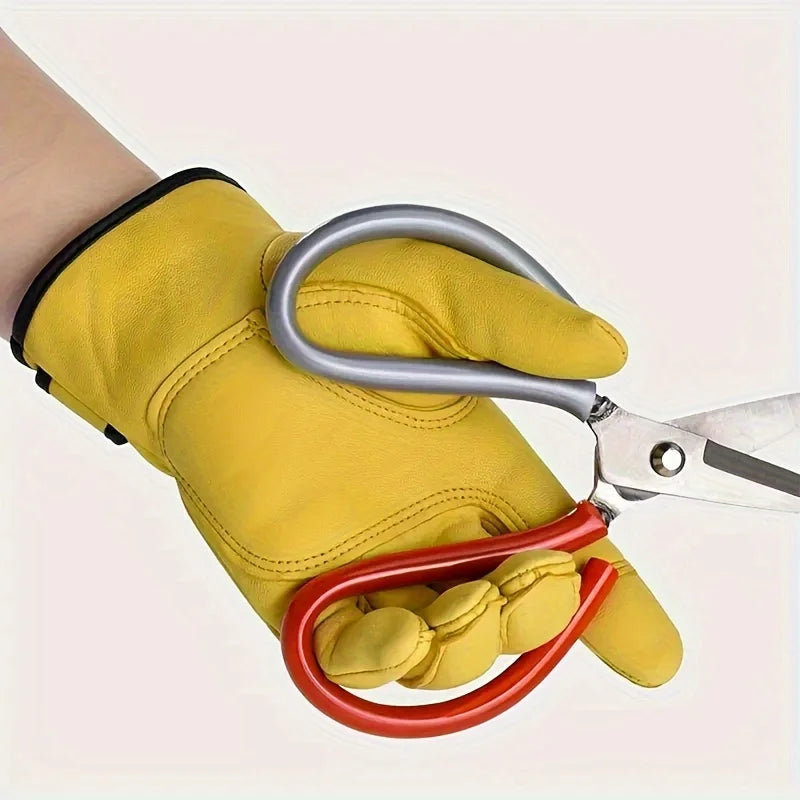 1 pair of work gloves, suitable for gardening, sports, motorcycles, driving, and welding, with soft material and elastic fit