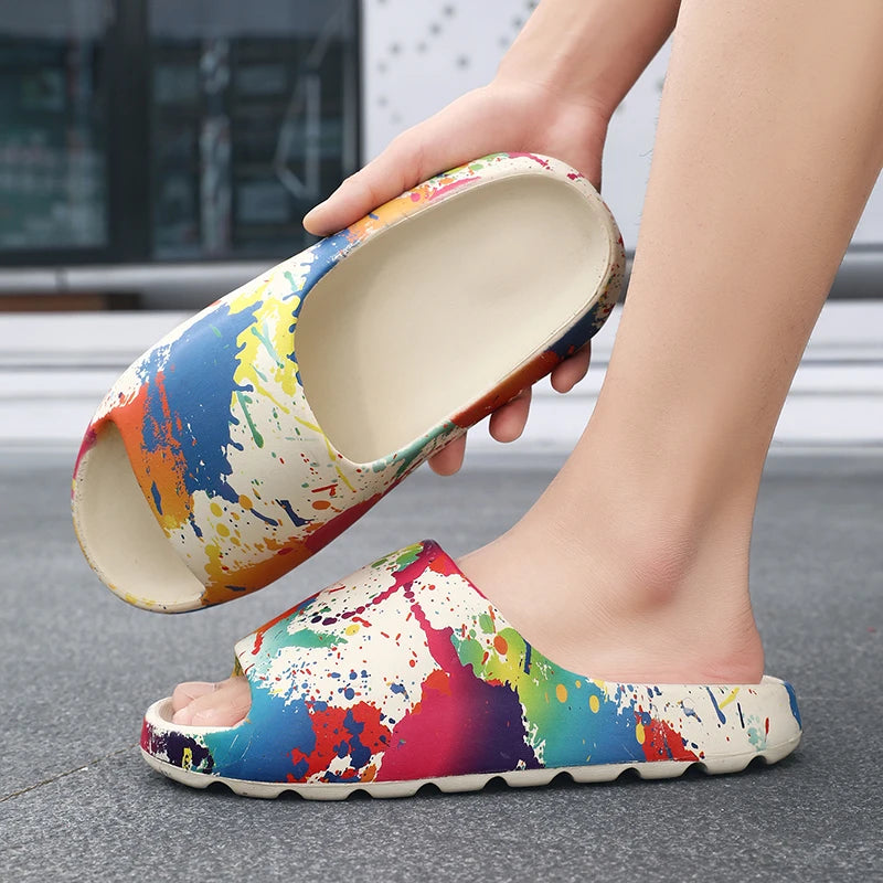 Slippers 2025 New Summer Style Casual Home Non-Slip Sports Men's Outer Wear Beach Sandals