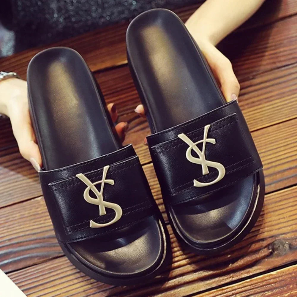 Slippers Luxury Shoes Women Platform Design Slides Fashion Letters Ladies Shoes Casual Slipper Outside Non-slip Slippers Sandals