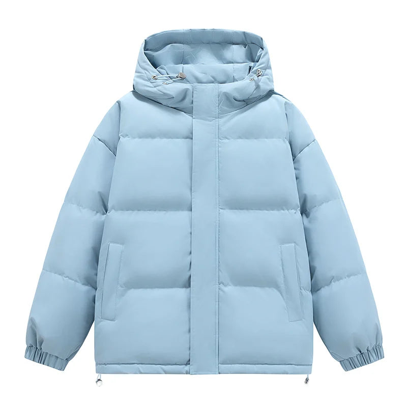 Men's Puffer Jacket Men's Coat Harajuku Hip Hop Hooded Coat Men Women Winter Parka Colorful Oversize Parka Korean Winter Jacket