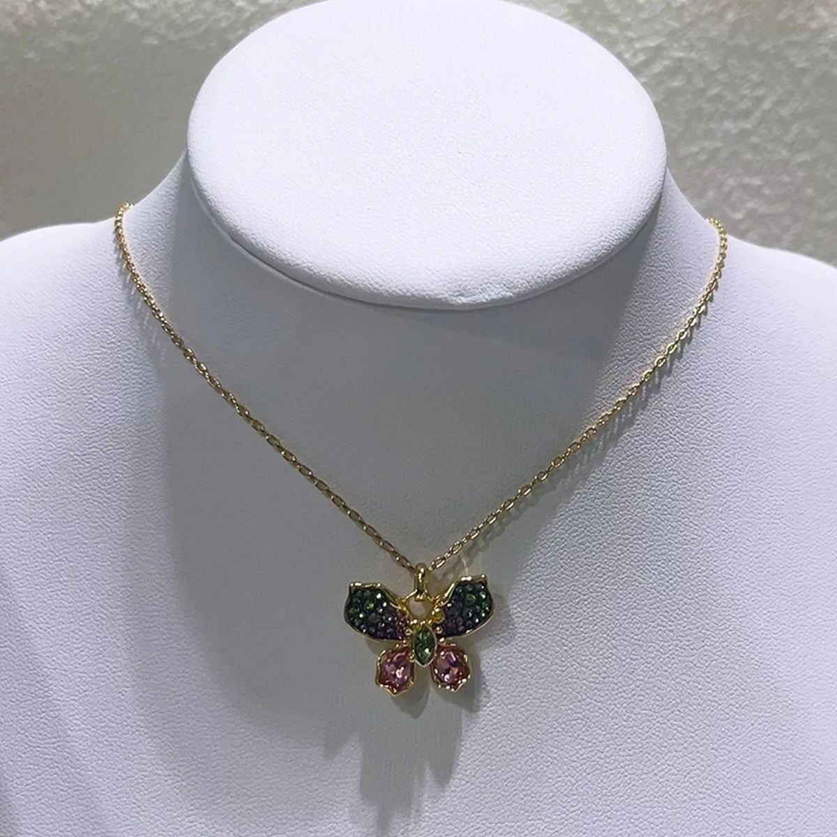 Necklacef Flower Love Original High Quality Jewelry Luxury Brand Crystal Exquisite Pendant Crystal Party Gift for Women