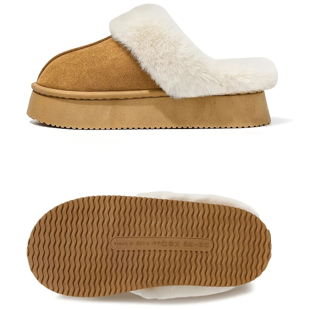 Winter Warm House Slippers - Thick Plush Sole, Soft Unisex Design for Home, Office & Campus. Cozy & Durable.