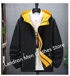 Hooded Windbreaker Man 8XL 7XL Japanese Casual Blouson Jaket Hoodies Black Male Plus Size 6XL Bomber Spring Autumn Clothes Coats