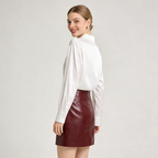Women's Shirts & Blouses Spring Autumn New Long Sleeve Button Up White Satin Top Thin Office Lady Work Wear Female Clothing Hot