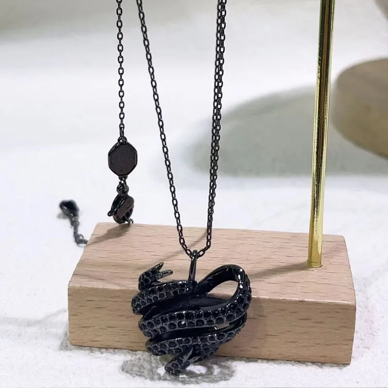 Necklacef Flower Love Original High Quality Jewelry Luxury Brand Crystal Exquisite Pendant Crystal Party Gift for Women