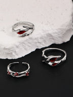Gothic Rings irregular Darkness Red Style open ring for women index finger Ring Jewelry Gift