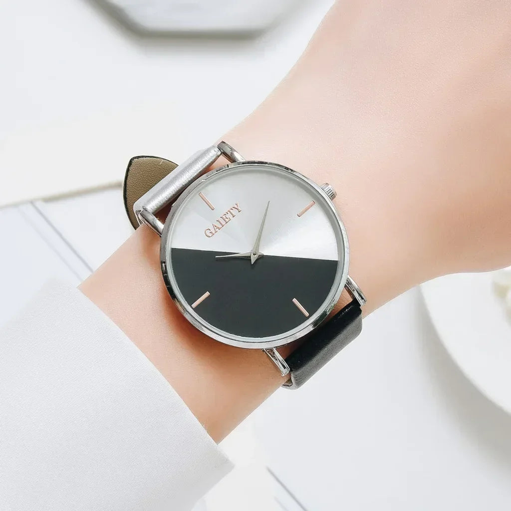 Fashion Ladies Watch for Women Quartz Watches Double Color Women's Hand Watches Elegant Women's Wrist Lovers Watch 2023 Bracelet