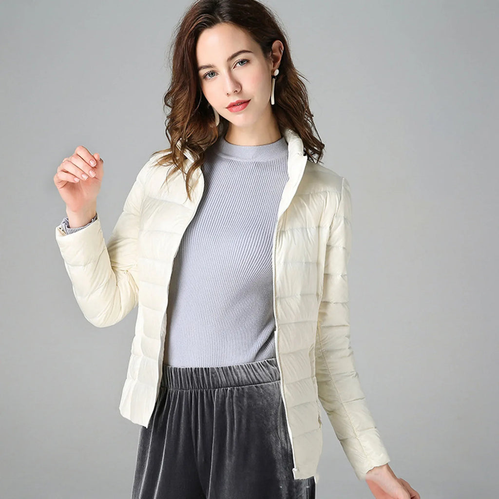Women Puffer Jacket Plus Size 2025 New Spring Autumn Female Ultra Lightweight Packable Hooded Down Coats