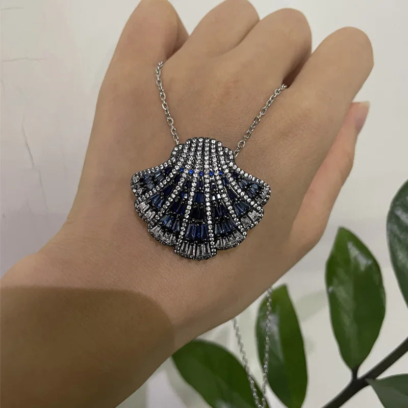 Necklacef Flower Love Original High Quality Jewelry Luxury Brand Crystal Exquisite Pendant Crystal Party Gift for Women